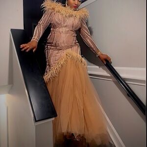 Elegant Birthday Party/Photoshoot longsleeve dress